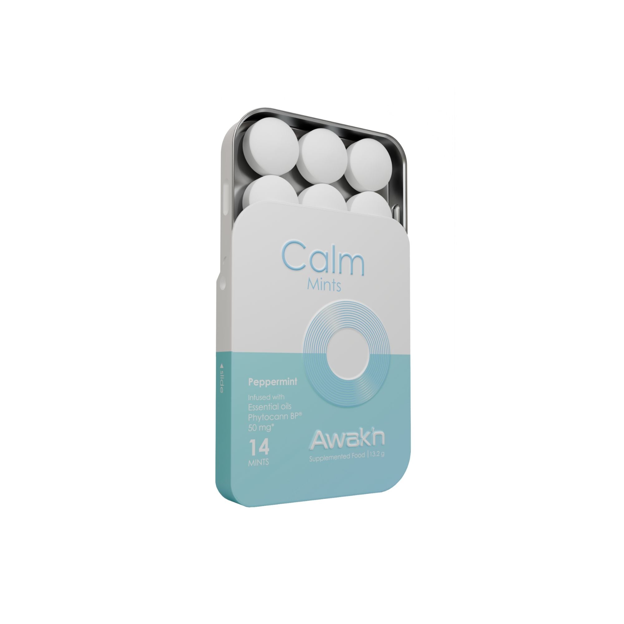 open calm mint tin